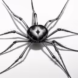 a spider is shown with the eyes open