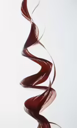 red and white swirled ribbons hanging from a ceiling