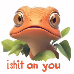 a photo of a frog with the words i shitt an you