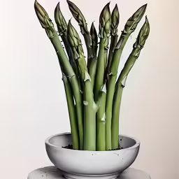 a potted plant has water drops on it