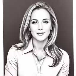 a woman in a black and white photo posing for a photo