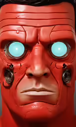 a close up of an item in the likeness of a man