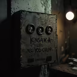 a wall with buttons attached to the switch