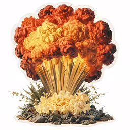 an image of a large display of fireballons