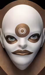 a woman wearing makeup and accessories with the words c is for clown