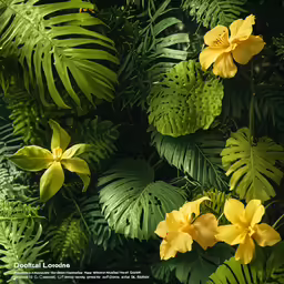an image of many plants with very big leaves