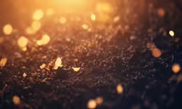 blurred lens image of an out of focus field