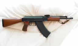 a gun on the ground, with no bullet yet