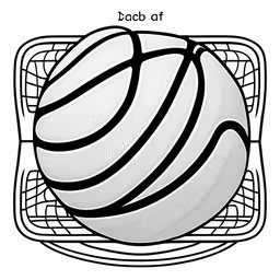a ball sitting in the basket on top of a table,the ball on top of a basket,the image is very stylized and very complex,there is a very large ball in a basket,an illustration of the ball on top of a racket