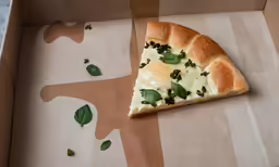 a pizza that is sitting inside of a box