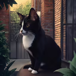 a painting of a cat with an expression of concern