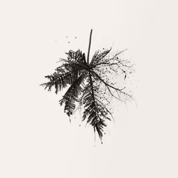 a tree with a black outline of branches