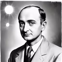 this black and white image is of a man