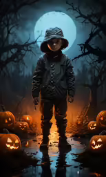 an image of a kid dressed in a halloween costume