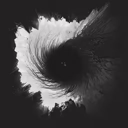 an image of a vortex of paint and paint splatches