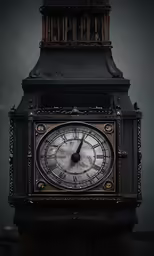 a clock that is on top of a pedestal