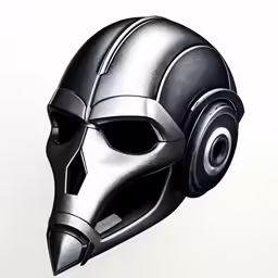 a drawing of a helmet with two ears on top