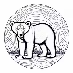 /tmp/FOOUWNOCl.jpg = a bear that is in the water and looking back
,/tmp/FOOUWNOCl.jpg = a drawing of a bear standing in front of the ocean
,/tmp/FOOUWNOCl.jpg = the bear in the circle is black and white
,/tmp/FOOUWNOCl.jpg = a bear standing in the grass on a white background
,/tmp/FOOUWNOCl.jpg = an adult polar bear is standing near some grass
,/tmp/FOOUWNOCl.jpg = a bear is standing in a circular frame
,/tmp/FOOUWNOCl.jpg = a bear in a circle on top of a river
