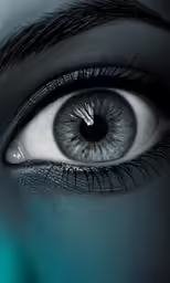 an eye is pictured in this close up photo