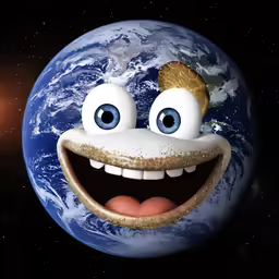 an evil looking cartoon face is featured in a photo