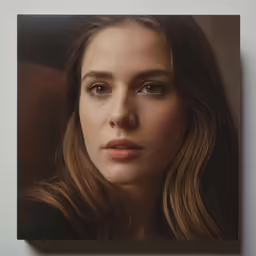 a portrait of the woman in this photo is not shown