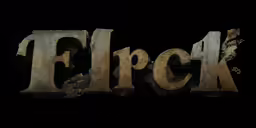 the word flickr spelled out in rusty metal letters