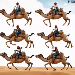 a person is riding on a horse while wearing helmets and a red top