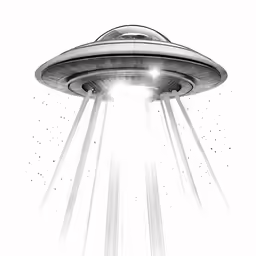 a black and white photo of a light that is shining in the sky