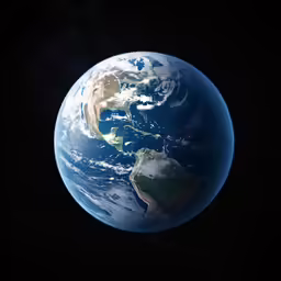 the earth, as seen from space