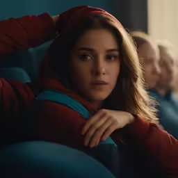 the avengers age of uli star, a girl with long hair and blue eyes