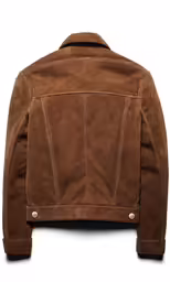 a jacket with buttons on the back and a zipper down
