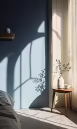 there is a bed that is in the room
