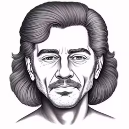 an old sketch of the actor,john mc kennedy