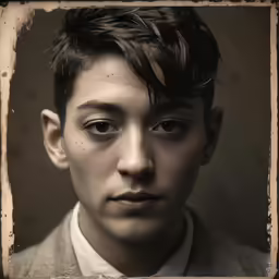 this old photo is of a man wearing a suit and tie