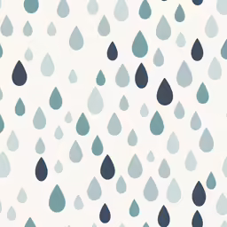 blue and white rain drops pattern