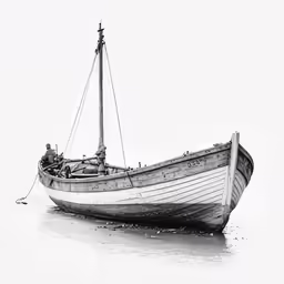 the boat is floating across the water