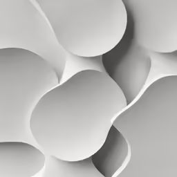 white wallpaper with cut shapes in the center