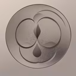 a silver circular object with water drops on it