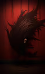 the head of a person with very large hair on