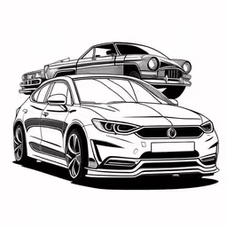 a car with luggage on top of it