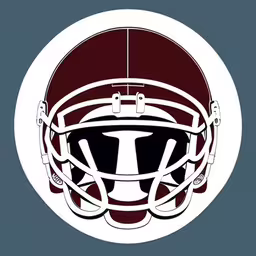 the helmet is shown with the letter i in it,an illustration of a football helmet with long eyelashes,a silhouette illustration of a football helmet,a helmet is shown with the words texas in it,a white and maroon helmet with two lines in the center