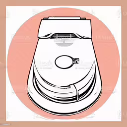 an illustration of the inside of a bowl,an illustration of a blender in a circle with pink background,a drawing of a blender in a circular,an image of an electric hand blender,an illustration of a food processor with a brown background royalty