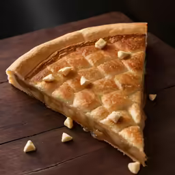 a half eaten piece of pie with no crust