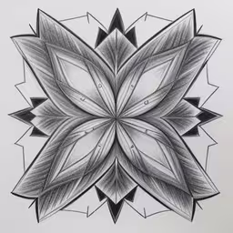 this is a drawing of a flower in graph