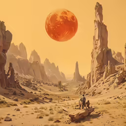 two people sit on some rocks while the sun shines