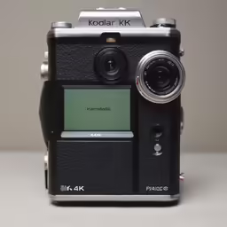 the kodakak kk with its lens up