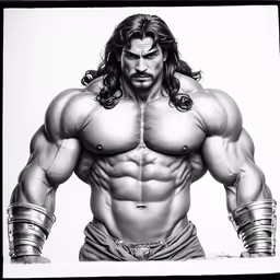 the man with the long hair is posing for the camera