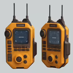 the two radio sets are set on top of each other