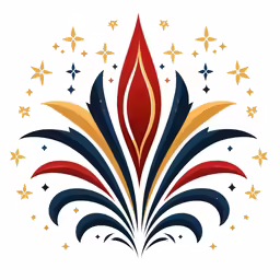 the star logo that has been designed for the national fireworks