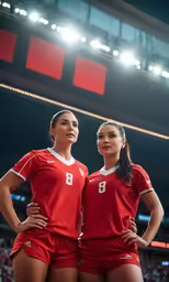 a couple of girls are posing for a picture